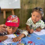 boy coloring